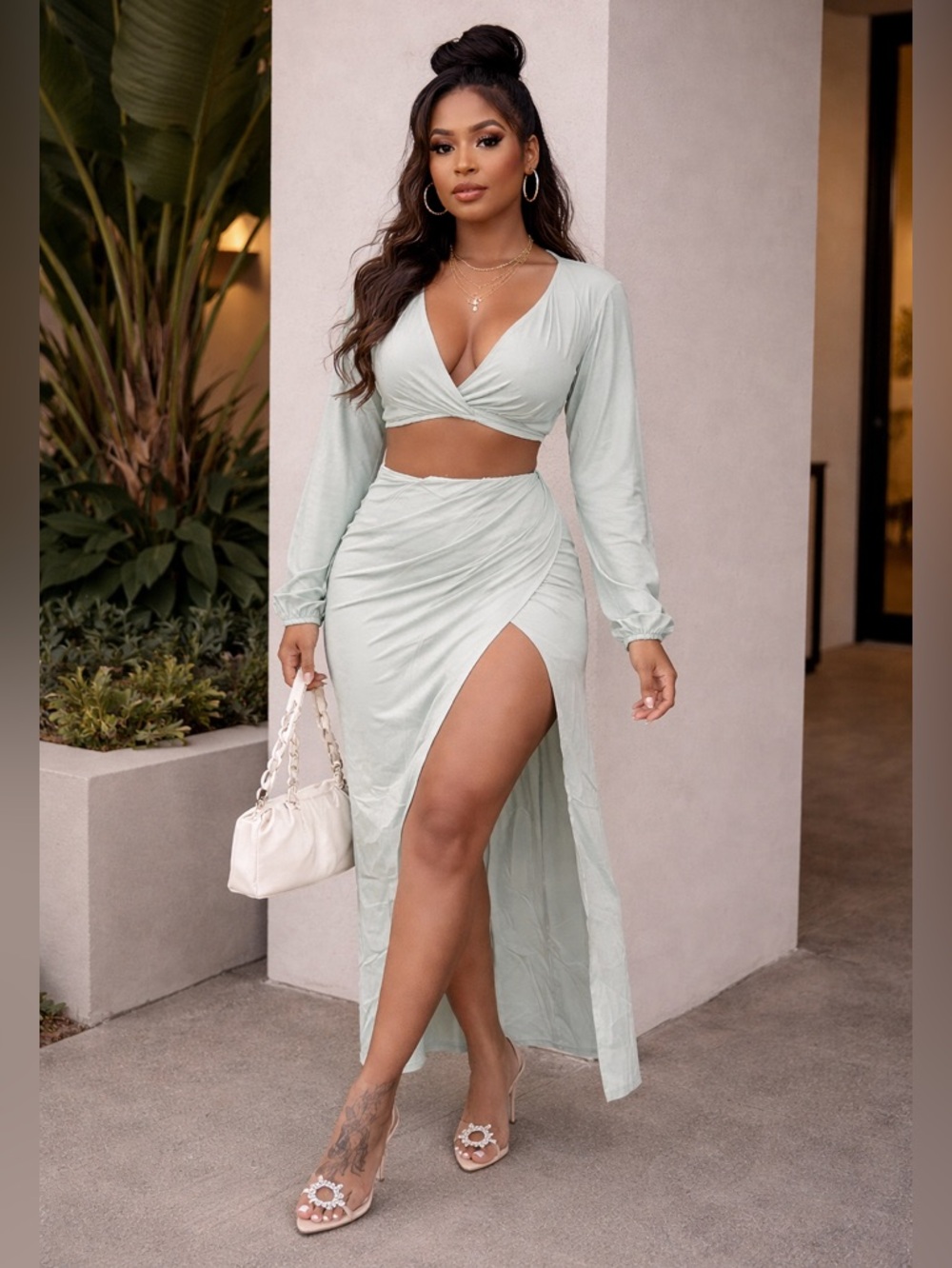 🌹NEW - RESORT Set / in Sage green